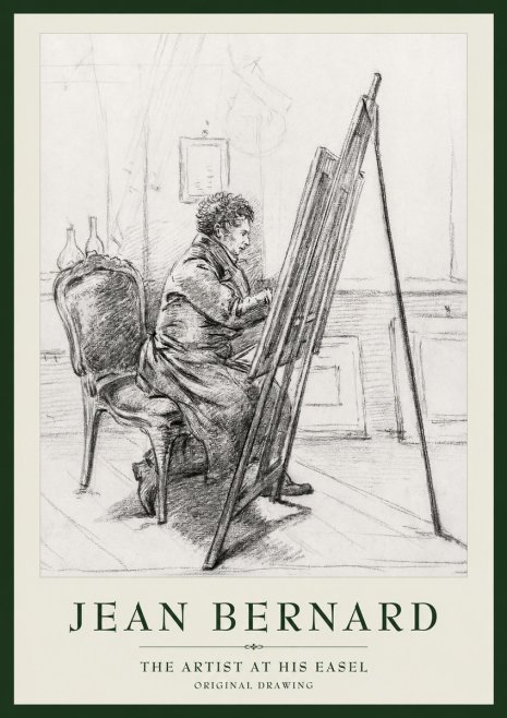 Jean Bernard The Artist at His Easel No1 - Poszter