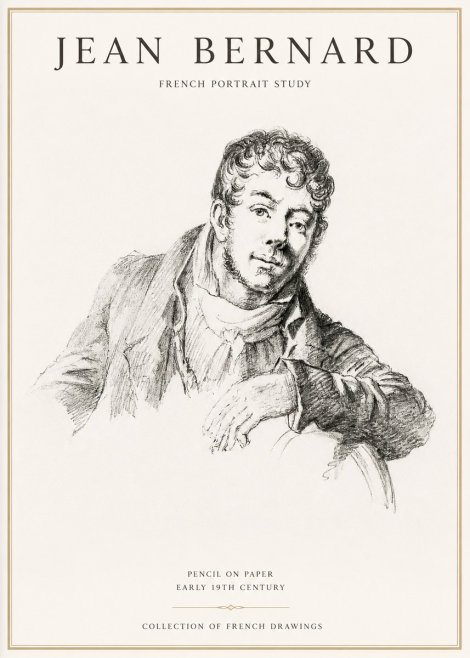 Jean Bernard French Portrait Study No1 - Poszter