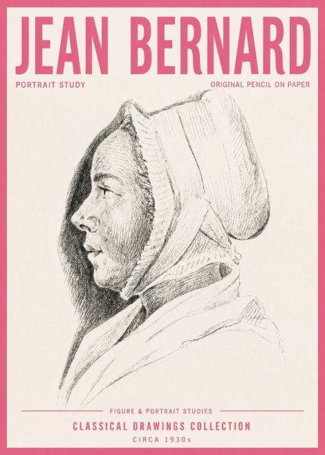 Jean Bernard Portrait Study VI No4 - Poszter
