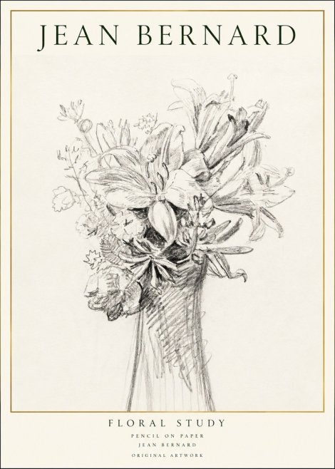 Jean Bernard Bouquet of Lilies No2 - Poszter
