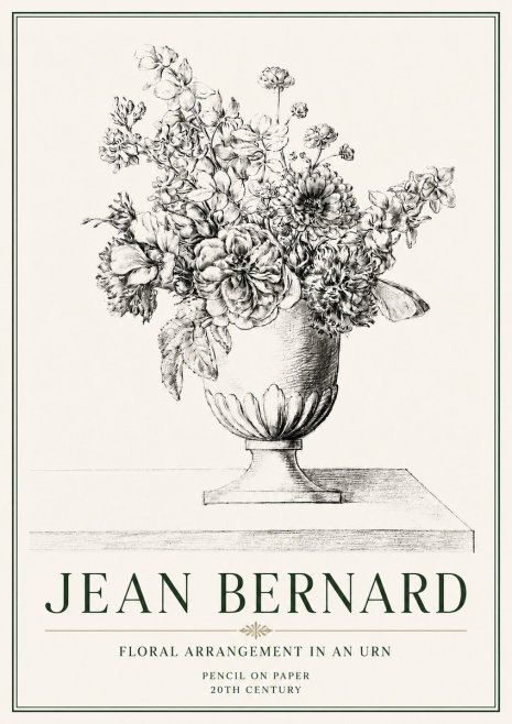 Jean Bernard Floral Arrangement in an Urn No4 - Poszter