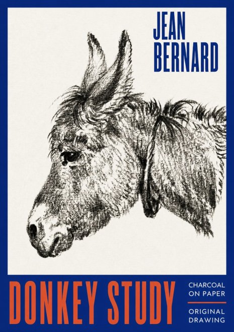 Jean Bernard Donkey Study III No2 - Poszter
