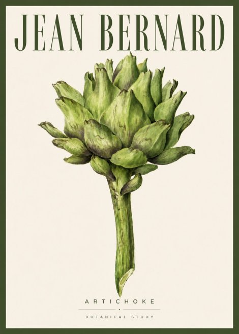 Jean Bernard Green Artichoke No5 - Poszter