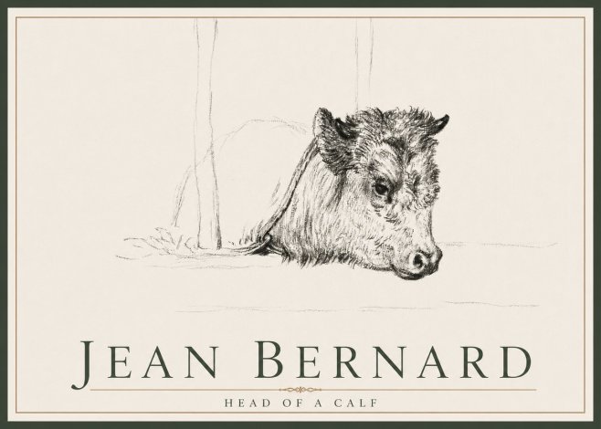 Jean Bernard Study of a Calf I No4 - Poszter