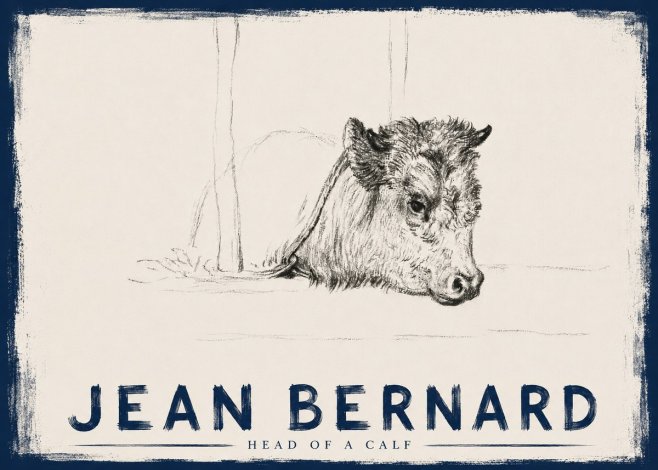 Jean Bernard Study of a Calf I No6 - Poszter