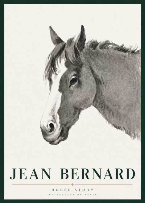 Jean Bernard Horse Study I No5 - Poszter