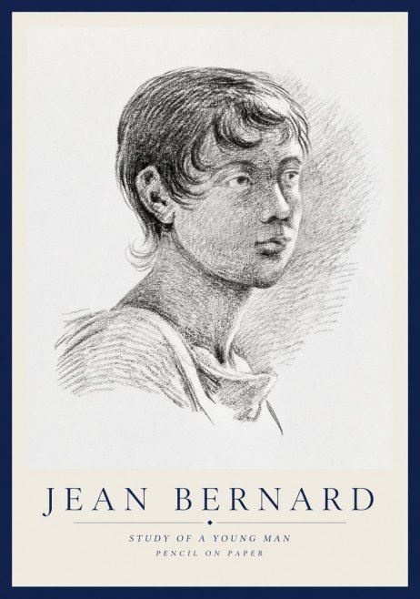 Jean Bernard Study of a Young Boy No3 - Poszter