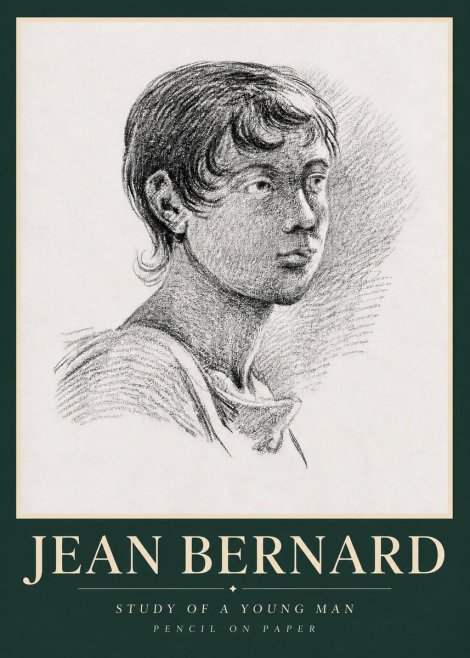 Jean Bernard Study of a Young Boy No5 - Poszter