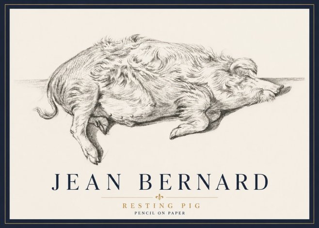 Jean Bernard Study of a Pig I No6 - Poszter