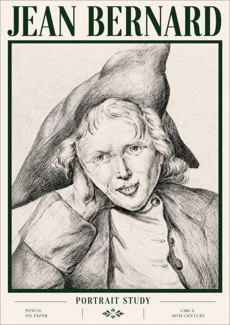 Jean Bernard Portrait Study VII No4 - Poszter