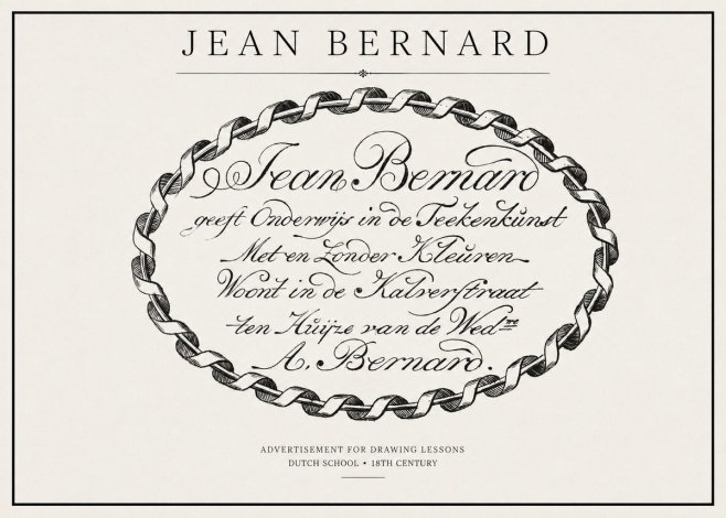 Jean Bernard Jean Bernard - Teacher of the Art of Drawing No2 - Poszter