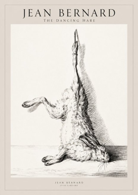 Jean Bernard The Dancing Hare No1 - Poszter