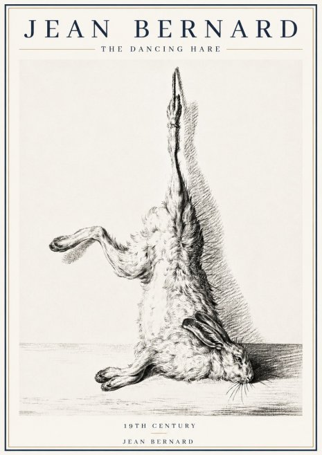 Jean Bernard The Dancing Hare No4 - Poszter