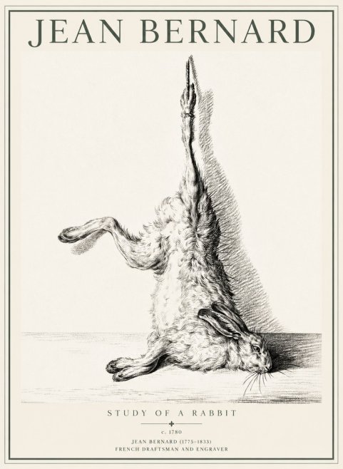 Jean Bernard The Dancing Hare No5 - Poszter
