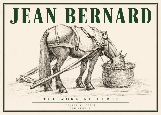 Jean Bernard The Working Horse No3 - Poszter