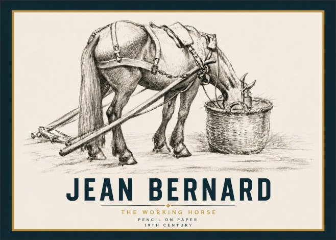 Jean Bernard The Working Horse No4 - Poszter