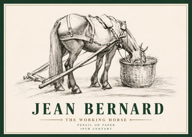Jean Bernard The Working Horse No6 - Poszter