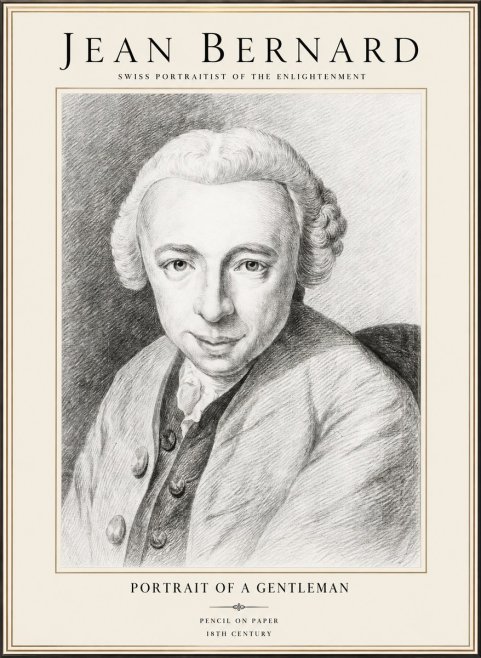 Jean Bernard Portrait of a Gentleman I No1 - Poszter