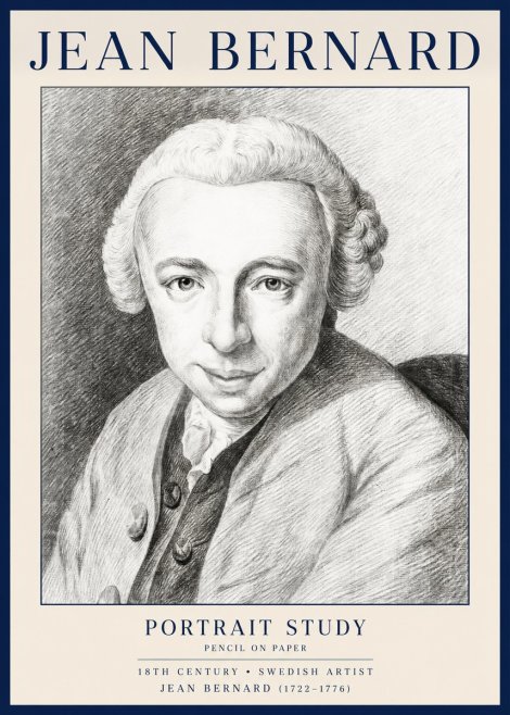 Jean Bernard Portrait of a Gentleman I No4 - Poszter