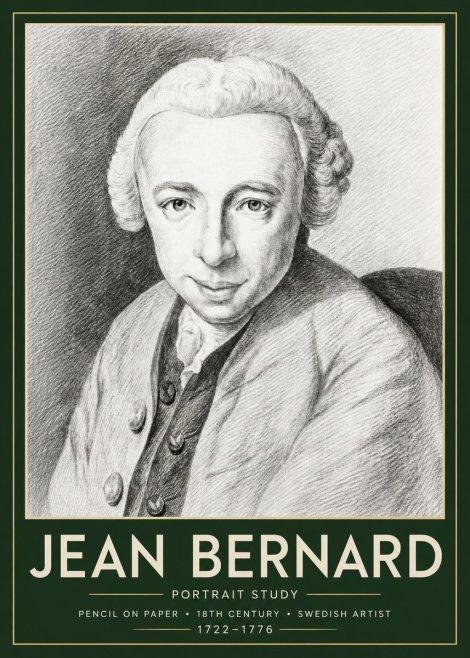 Jean Bernard Portrait of a Gentleman I No6 - Poszter