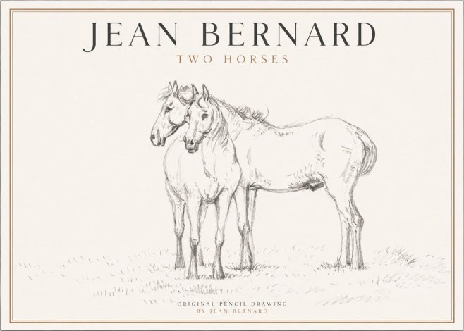 Jean Bernard Two Horses I No1 - Poszter