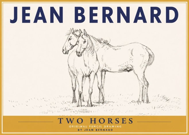 Jean Bernard Two Horses I No4 - Poszter