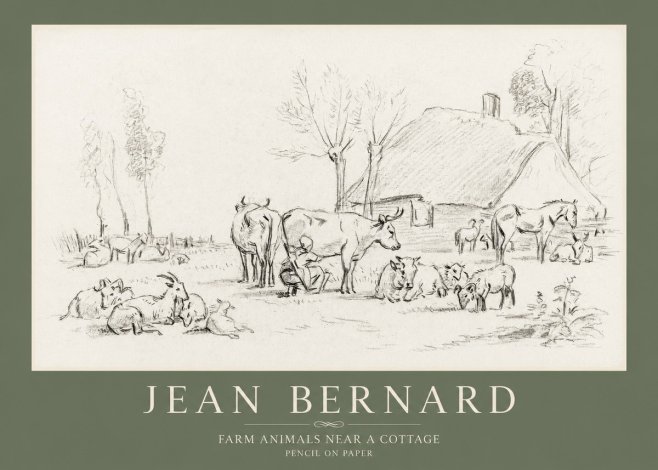 Jean Bernard Farmyard Scene No4 - Poszter
