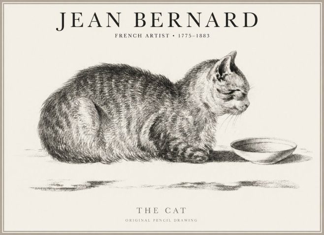 Jean Bernard The Cat No1 - Poszter
