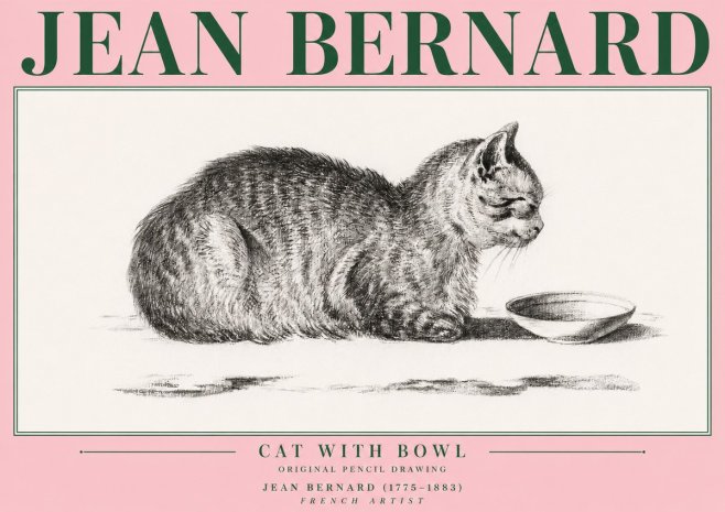 Jean Bernard The Cat No4 - Poszter