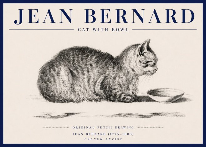 Jean Bernard The Cat No6 - Poszter