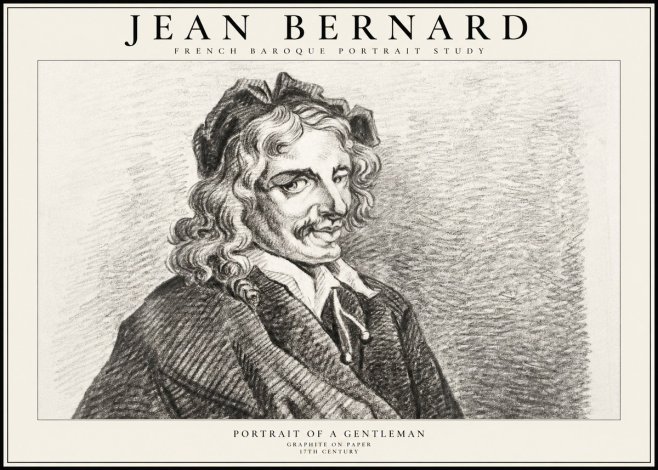 Jean Bernard Portrait of a Gentleman II No2 - Poszter