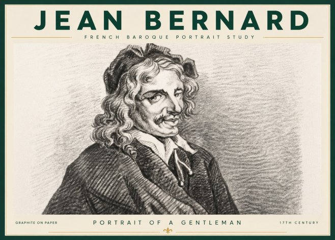 Jean Bernard Portrait of a Gentleman II No4 - Poszter