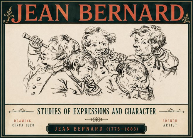 Jean Bernard Studies of Expressions and Character No6 - Poszter