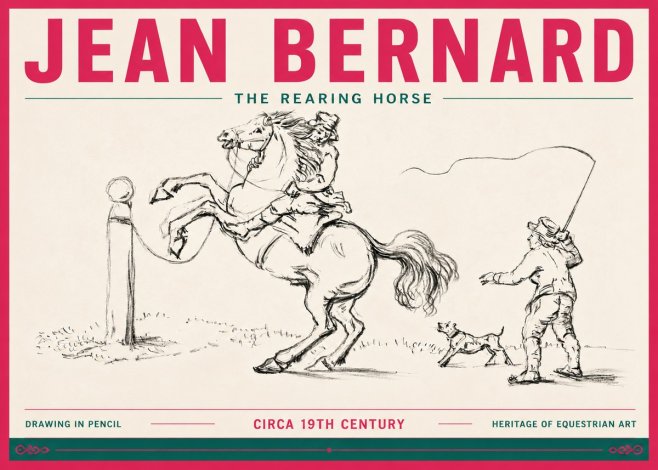 Jean Bernard The Rearing Horse I No6 - Poszter