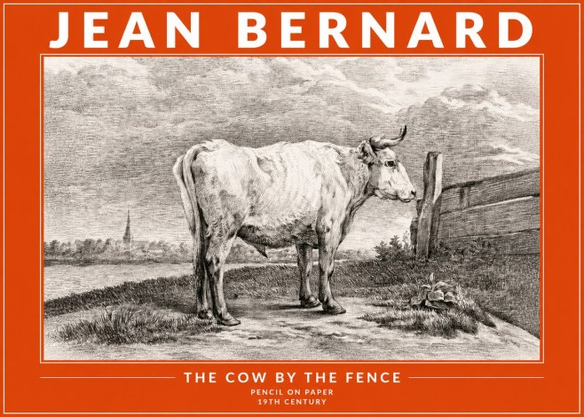 Jean Bernard Study of a Cow XV No4 - Poszter