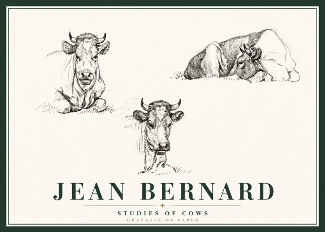 Jean Bernard Studies of Cows II No6 - Poszter