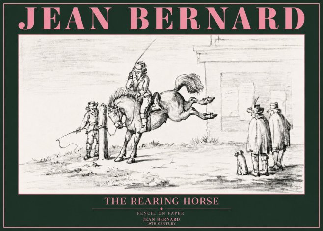 Jean Bernard The Rearing Horse II No3 - Poszter