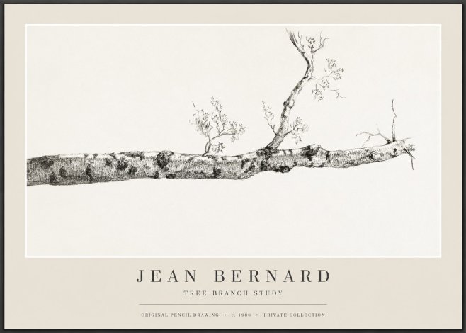 Jean Bernard Tree Branch Study No1 - Poszter