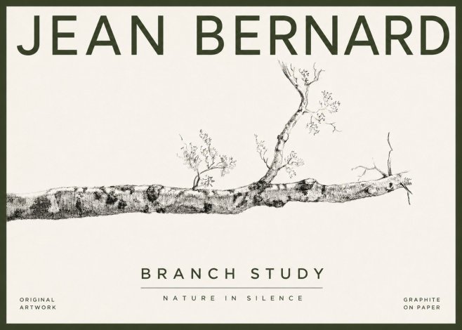 Jean Bernard Tree Branch Study No4 - Poszter