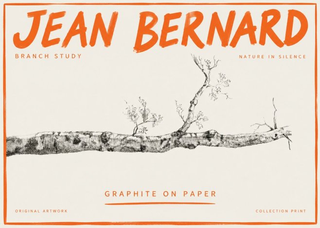 Jean Bernard Tree Branch Study No5 - Poszter