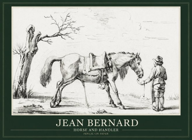 Jean Bernard Horse and Handler No1 - Poszter