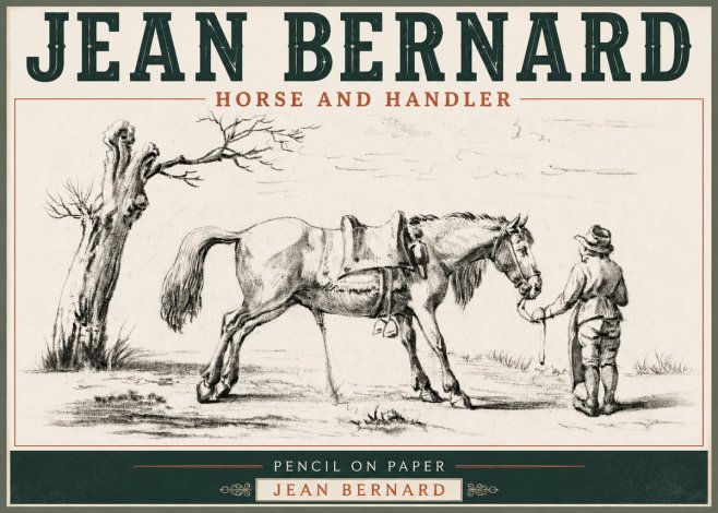 Jean Bernard Horse and Handler No6 - Poszter