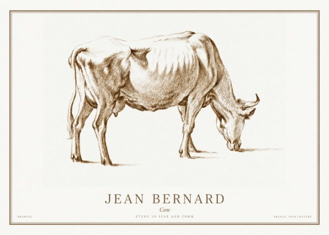 Jean Bernard Cow II No1 - Poszter