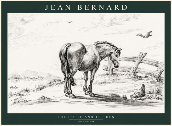Jean Bernard Horse at the Fence No2 - Poszter