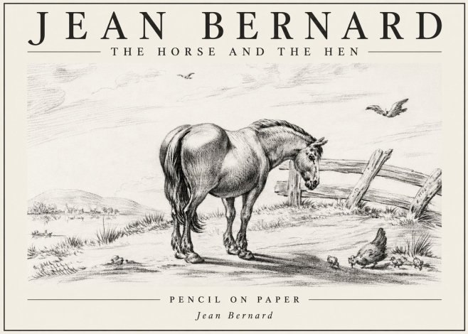 Jean Bernard Horse at the Fence No6 - Poszter