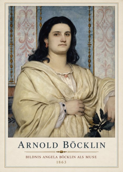 Arnold Böcklin Bildnis Angela Böcklin Als Muse No1 - Poszter