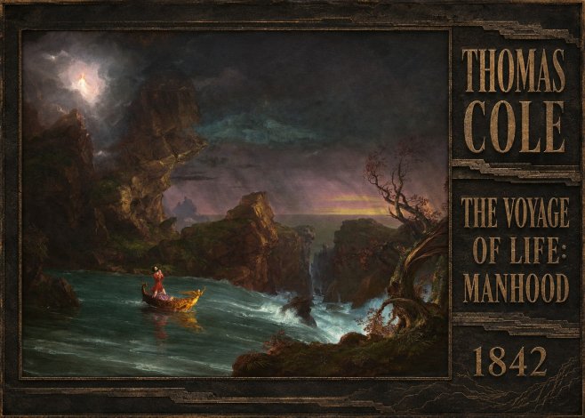 Thomas Cole The Voyage of Life: Manhood II No5 - Poszter
