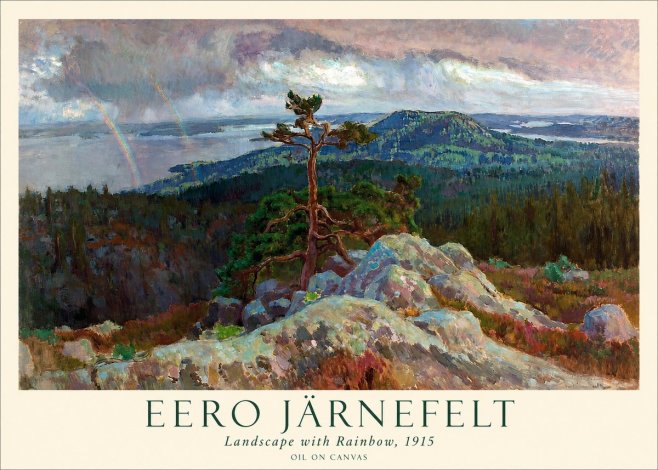 Eero Järnefelt Landscape with Rainbow, 1915 No1 - Poszter