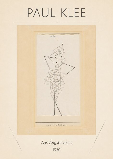 Paul Klee Aus Ängstlichkeit No1 - Poszter