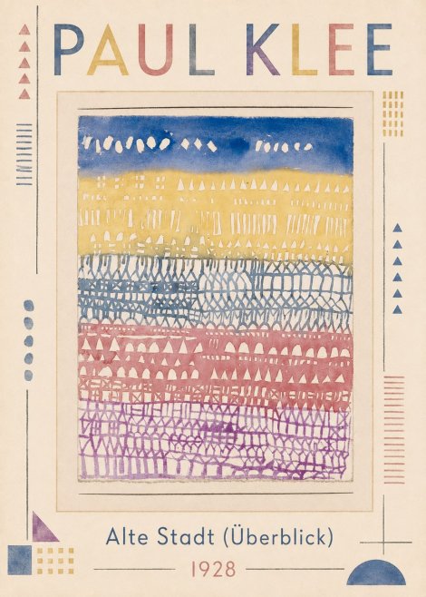 Paul Klee Alte Stadt (Überblick) No1 - Poszter